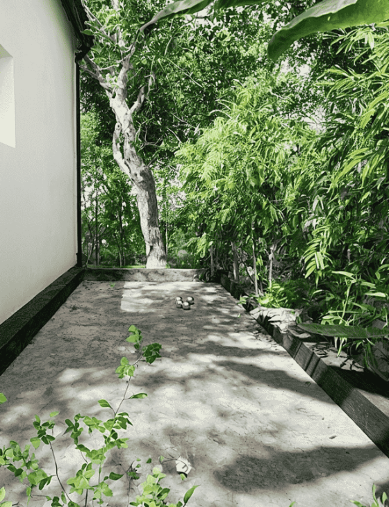 Photo terrain pétanque villa Ruoms HQF Immobilier